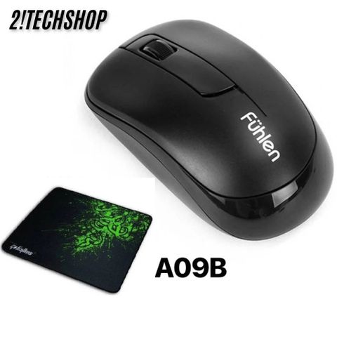 Chuột Không Dây Fuhlen A09B - Thiết Kế Ergonomic, Kết Nối USB 2.4GHz, Độ Phân Giải 1000DPI, Bảo Hành 12 Tháng, Tiết Kiệm Pin