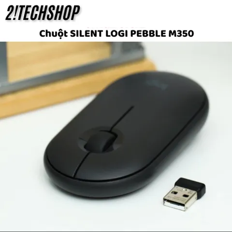 Chuột không Dây Bluetooth Logitech M350 Đen OEM - Thiết Kế Nhỏ Gọn, Yên Tĩnh, Chuột Văn Phòng, Bảo Hành 12 Tháng