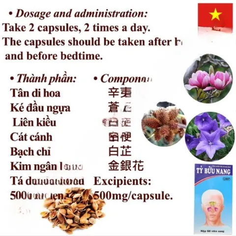 Tỷ Bửu Nang - Thực Phẩm Chức Năng Hỗ Trợ Xoang Mũi Dị Ứng, Giảm Nghẹt Mũi, Sổ Mũi, Hắt Hơi từ Vĩnh Quang