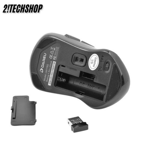 Chuột Không Dây DareU LM115G Đen/Trắng/Hồng - Chuột Gaming Văn Phòng Giá Rẻ, Kết Nối USB, Điều Chỉnh DPI, Bảo Hành 12 Tháng