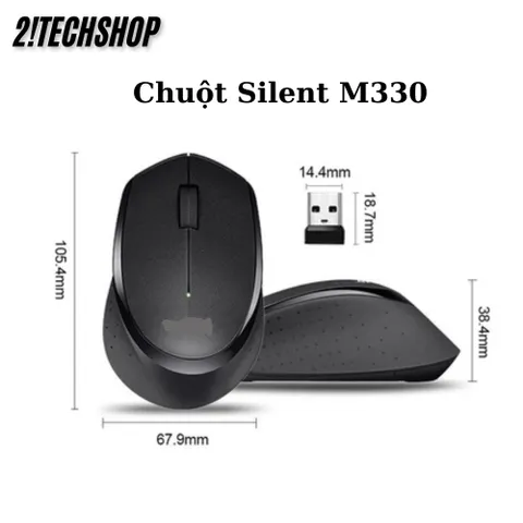 Chuột Không Dây Logitech M220 Silent - Giảm Tiếng Ồn, Kết Nối USB, Thiết Kế Nhỏ Gọn, Phù Hợp Cho PC/Laptop, Bảo Hành 12 Tháng