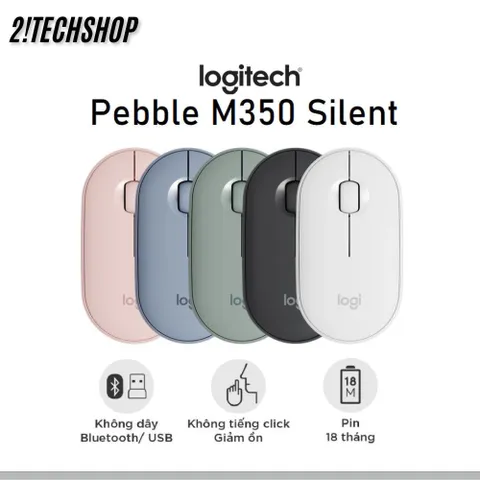 Chuột Không Dây Logitech M220 Silent - Giảm Tiếng Ồn, Kết Nối USB, Thiết Kế Nhỏ Gọn, Phù Hợp Cho PC/Laptop, Bảo Hành 12 Tháng