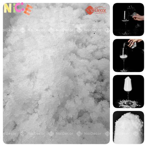 Tuyết Nhân Tạo Trang Trí DIY - Bột Tuyết Cho Dịp Giáng Sinh & Chụp Ảnh Tiểu Cảnh (100g/200g) - Cát Trắng Nai Decor