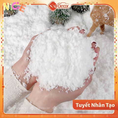 Tuyết Nhân Tạo Trang Trí DIY - Bột Tuyết Cho Dịp Giáng Sinh & Chụp Ảnh Tiểu Cảnh (100g/200g) - Cát Trắng Nai Decor