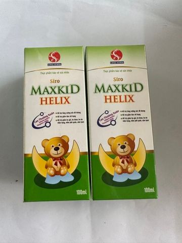 Siro Maxkid Helix - Vitamin Giảm Ho, Long Đờm, Giải Cảm, Tăng Cường Sức Đề Kháng Cho Trẻ - Hỗ Trợ Sức Khỏe Toàn Diện