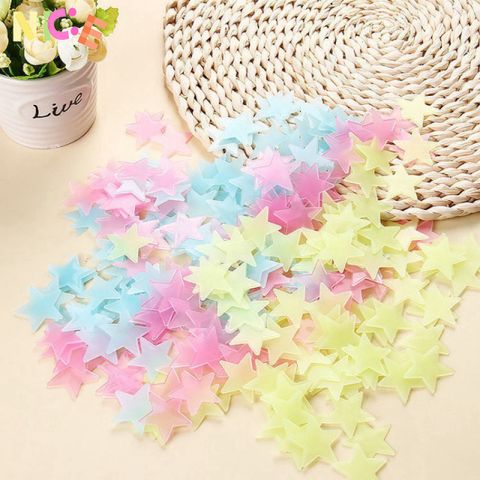 Bộ Ngôi Sao Dạ Quang Dán Tường Phát Sáng Ban Đêm - Trang Trí Không Gian Huyền Ảo Cho Bé Yêu