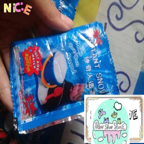 Bột Tuyết Bông Bạc - Phụ Kiện Làm Slime Mây Mịn, Trang Trí Cây Thông, Sáng Tạo Nghệ Thuật Độc Đáo