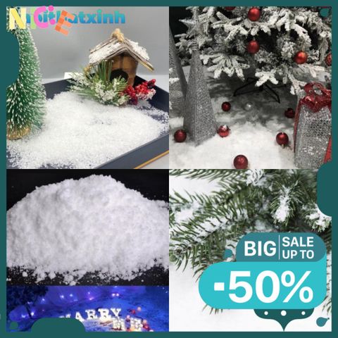 Bột Tuyết Nhân Tạo Trang Trí Giáng Sinh NTXSS500 - 100G Tạo Không Gian Lãng Mạn Cho Ngày Lễ Noel