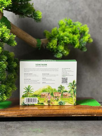 Mật Hoa Dừa Sokfarm Hộp 12 Gói - Tự Nhiên, Hữu Cơ, Nguyên Chất, Không Đường, Chất Bảo Quản - Thực Phẩm An Toàn, Bổ Dưỡng