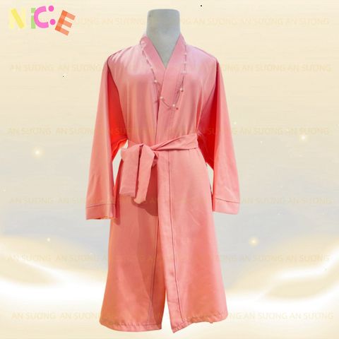 Áo Choàng Spa Cotton Dịu Mát - Đối Tượng 40-100kg - Không Bóng, Nhẹ Nhàng