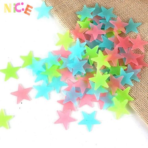 Bộ 100 Decal Dạ Quang Ngôi Sao Phát Sáng Đêm - Trang Trí Phòng Bé An Toàn, Sáng Tạo và Dễ Dàng Dán