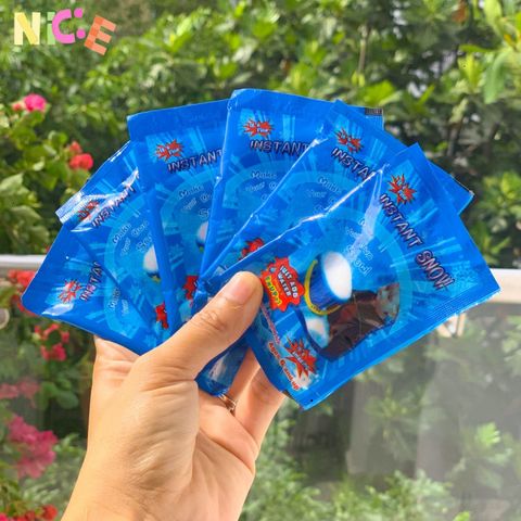 Tuyết Xanh Bông Bạc - Gói 10gr Tuyết Nhân Tạo Trang Trí & Làm Slime Lung Linh Cho Mùa Giáng Sinh & Sáng Tạo Thủ Công