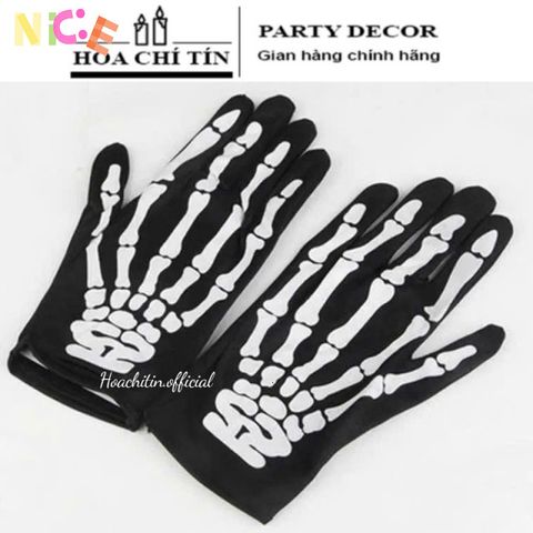 Áo Choàng Xương Thần Chết Halloween - Bộ Trang Phục Kèm Găng Tay và Mặt Nạ Hóa Trang Độc Đáo cho Tiệc Tùng