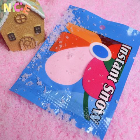 Gói bột tuyết nhân tạo màu siêu mịn 25g - Nguyên liệu hoàn hảo cho slime mây và trang trí lễ hội Giáng Sinh