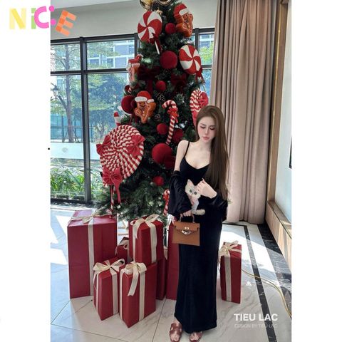 Bộ Váy Nhung Dễ Thương Thêu Mèo Kèm Áo Choàng - Thời Trang Nữ Phong Cách Kawaii, Mặc Dạo Phố, Gợi Ý Quà Tặng Hấp Dẫn