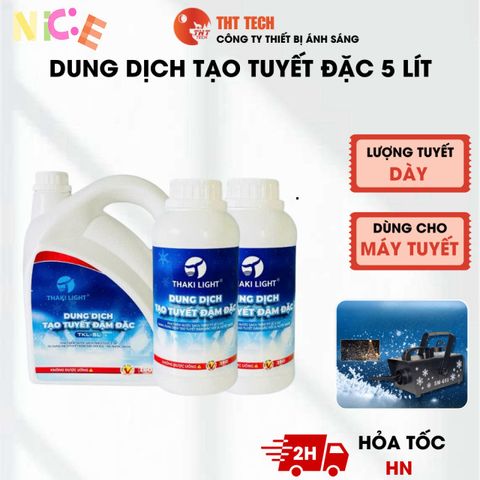 Dung dịch tạo tuyết đậm đặc THT TECH 500ml - Hiệu ứng tuyết trắng đẹp cho sự kiện, lễ hội và trang trí nội thất.