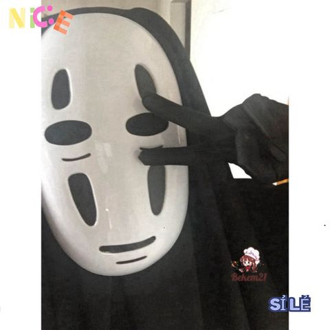 Bộ Trang Phục Hóa Trang Vô Diện Spirited Away - Áo Choàng Đen, Mặt Nạ Mystical & Găng Tay - Cosplay Dành Cho Trẻ Em Và Người Lớn