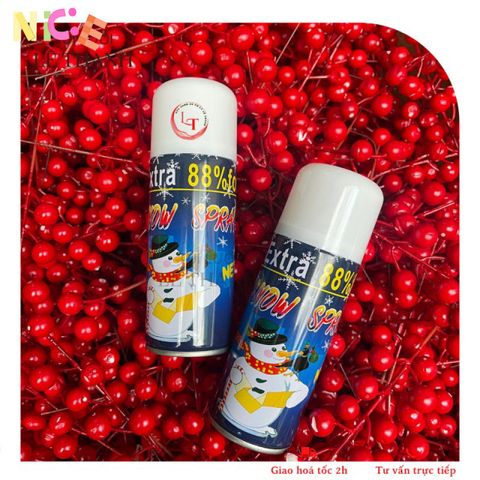 Bình Xịt Bọt Tuyết Trang Trí Cây Thông Giáng Sinh - Không Gian Lễ Hội Lung Linh Cho Noel, Tiệc Sinh Nhật, Đám Cưới