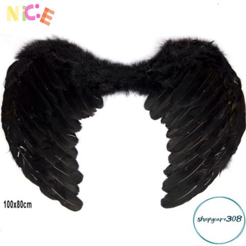 Bộ Cánh Thiên Thần Đen Trắng Cosplay - Phụ Kiện Hóa Trang Đặc Biệt Cho Tiệc Halloween và Sự Kiện Nghệ Thuật