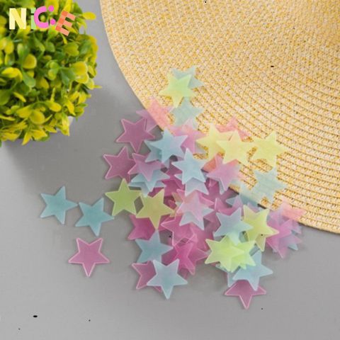 Combo 100 Miếng Sao Dạ Quang Tự Sáng - Trang Trí Tường Đầy Màu Sắc, Hoàn Hảo Cho Phòng Ngủ & Phòng Khách