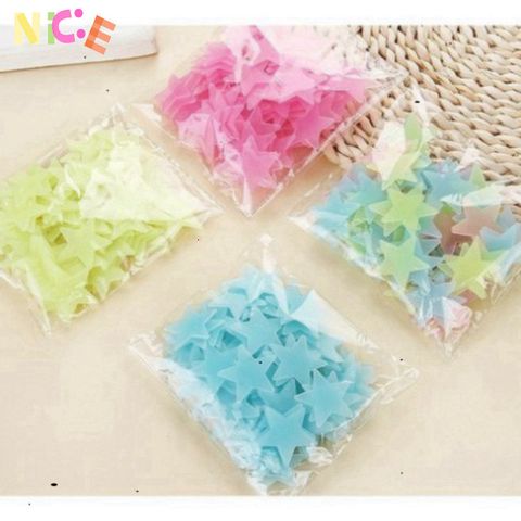 Combo 100 Miếng Sao Dạ Quang Tự Sáng - Trang Trí Tường Đầy Màu Sắc, Hoàn Hảo Cho Phòng Ngủ & Phòng Khách