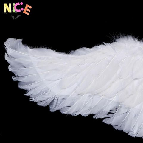 Đôi Cánh Thiên Thần Lông Vũ Trắng cho Trẻ Em - Phụ Kiện Cosplay Halloween và Lễ Hội, Dễ Dàng Đeo, An Toàn và Thân Thiện Môi Trường