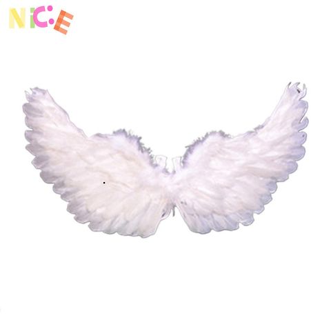 Đôi Cánh Lông Vũ Thiên Thần Trắng - Phụ Kiện Thời Trang Cực Chân Thực Cho Halloween Và Dạ Hội Hóa Trang