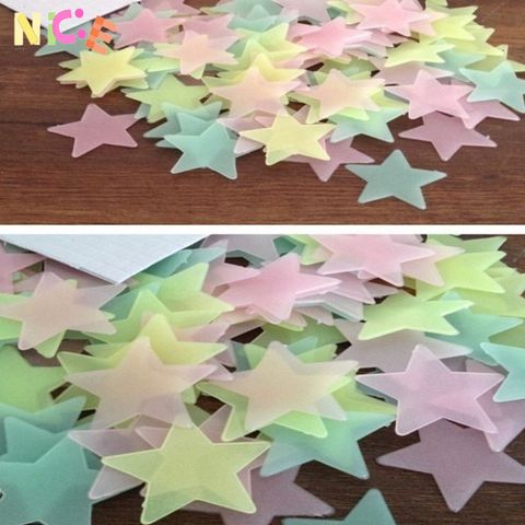 Bộ 100 Ngôi Sao Dạ Quang Phát Sáng Tự Nhiên - Trang Trí Phòng Ngủ Huyền Bí, Chiếu Sáng Đêm Tạo Không Gian Thú Vị