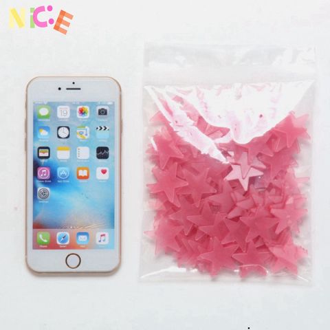 Combo 100 Miếng Sao Dạ Quang Dán Tường - Trang Trí Phòng Ngủ Sáng Tạo, Phát Sáng Trong Bóng Đêm, Đồ Trang Trí Nội Thất Huyền Ảo