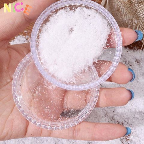 Bông Tuyết Nhân Tạo Giáng Sinh - Bộ 10 Miếng Trang Trí Nail Art DIY Mùa Đông, Không Tan Chảy, Dễ Sử Dụng
