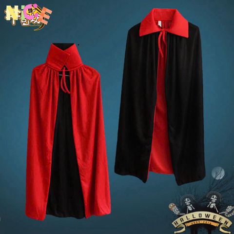Áo Choàng Ma Cà Rồng Halloween Hai Mặt Kèm Mặt Nạ Cho Trẻ Em và Người Lớn - Phụ Kiện Hóa Trang Độc Đáo và Thú Vị