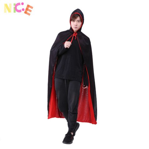 Áo Choàng Ma Cà Rồng Halloween Hai Mặt Kèm Mặt Nạ Cho Trẻ Em và Người Lớn - Phụ Kiện Hóa Trang Độc Đáo và Thú Vị