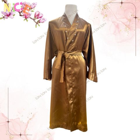 Áo Choàng Lụa SPA Cao Cấp Dáng Rộng - Thoáng Mát, Sang Trọng Cho Nữ và Nam, Phù Hợp Với Dịch Vụ Làm Đẹp, Spa, Massage