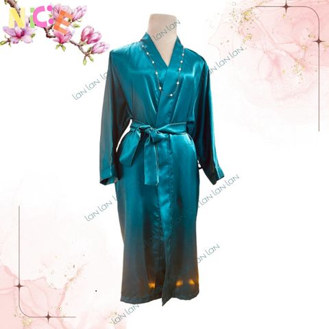 Áo Choàng Lụa SPA Cao Cấp Dáng Rộng - Thoáng Mát, Sang Trọng Cho Nữ và Nam, Phù Hợp Với Dịch Vụ Làm Đẹp, Spa, Massage