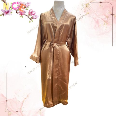 Áo Choàng Lụa SPA Cao Cấp Dáng Rộng - Thoáng Mát, Sang Trọng Cho Nữ và Nam, Phù Hợp Với Dịch Vụ Làm Đẹp, Spa, Massage