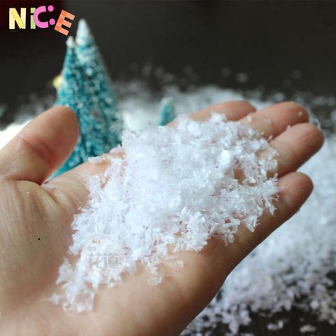 Bông Tuyết Nhân Tạo Iridescent 50g - Trang Trí Giáng Sinh Hoàn Hảo, Hiệu Ứng Tuyết Ma Thuật cho Cây Thông và Tiệc Tùng