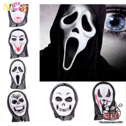 Bộ Hóa Trang Halloween Thần Chết - Áo Choàng Bí Ẩn, Mặt Nạ Ma Quái & Lưỡi Hái Duy Nhất Cho Tiệc Tùng, Tạo Dựng Phong Cách Mới!