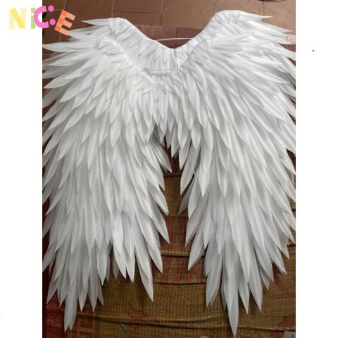 Cánh Thiên Thần Hóa Trang Trắng 1m x 1m - Áo Cánh Đáng Yêu Cho Trẻ Em Và Người Lớn - Phụ Kiện Lễ Hội Hoàn Hảo