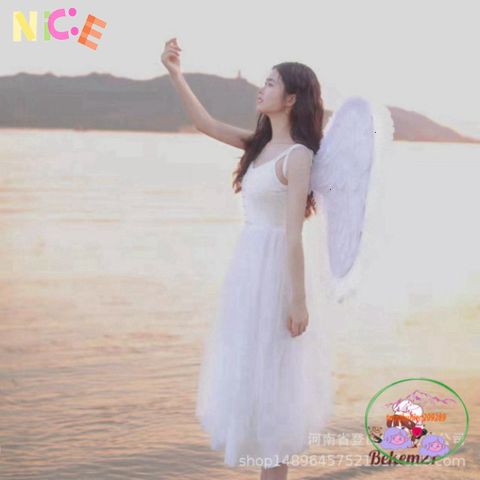 Cánh Thiên Thần Trắng Lông Vũ cho Trẻ Em - Trang Phục Cosplay Hóa Trang Dạ Hội Độc Đáo, Kích Thước Đa Dạng