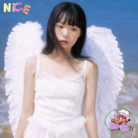 Cánh Thiên Thần Trắng Lông Vũ cho Trẻ Em - Trang Phục Cosplay Hóa Trang Dạ Hội Độc Đáo, Kích Thước Đa Dạng