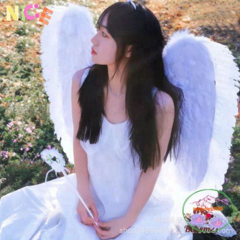 Cánh Thiên Thần Trắng Lông Vũ cho Trẻ Em - Trang Phục Cosplay Hóa Trang Dạ Hội Độc Đáo, Kích Thước Đa Dạng