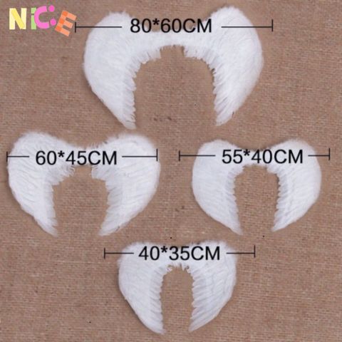 Cánh Thiên Thần Trắng 100cm x 80cm - Phụ Kiện Hóa Trang Đẹp Cho Lễ Hội & Cosplay, Chất Liệu Lông Mịn, Vẻ Ngoài Sang Trọng