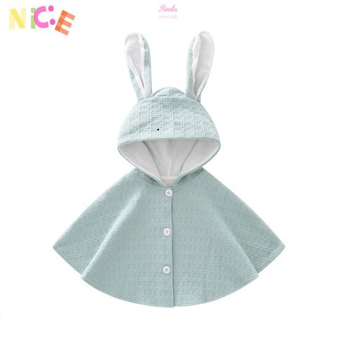 Áo Choàng Chống Nắng Tai Thỏ Hinata AC001 - Áo Khoác Bảo Vệ Cho Bé Ngày Hè - Chất Liệu Cotton Nhẹ, Thiết Kế Dễ Thương, Nhiều Màu Sắc