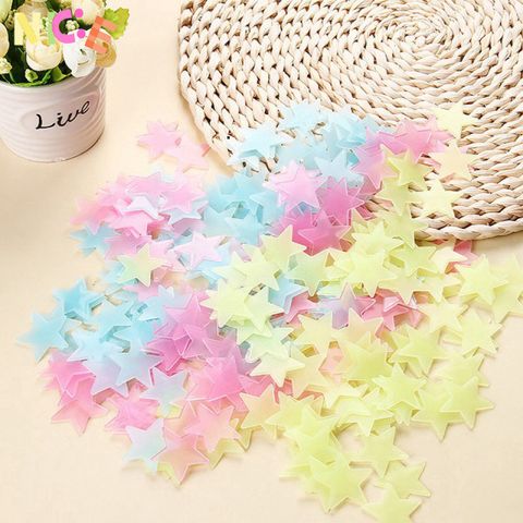 Bộ 100 Ngôi Sao Dán Tường Phát Sáng Ban Đêm - Trang Trí Phòng Ngủ Dễ Thương Cho Bé Yêu, Tỏa Sáng Lung Linh Trong Bóng Tối
