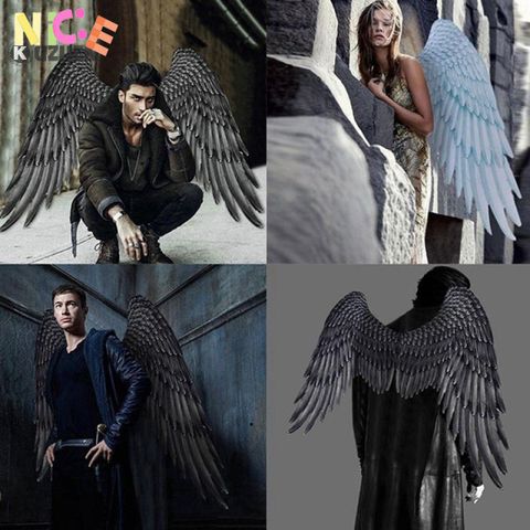 Cánh Thiên Thần Đen Cosplay Halloween - Bộ Cánh Angel Wings Cho Ngày Hội - Phụ Kiện Thời Trang Nổi Bật