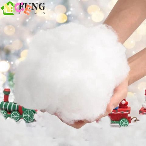 Tuyết Giả Giáng Sinh - Lông Tơ Tái Sử Dụng, Trọng Lượng Từ 20g Đến 200g, Trang Trí Cây Thông và Tiệc Tùng Ấm Áp