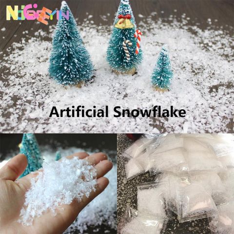 Bông Tuyết Nhân Tạo HOBBYIN 50g - Trang Trí Giáng Sinh Huỳnh Quang Trắng - Phụ Kiện DIY Hoàn Hảo cho Mùa Lễ Hội
