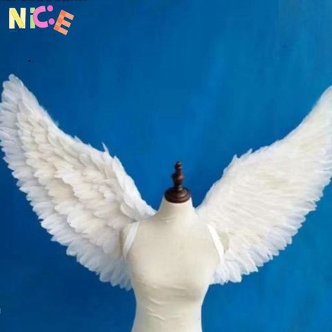 Đôi Cánh Thiên Thần Lông Vũ - Phụ Kiện Biểu Diễn Nghệ Thuật Cao Cấp, Kích Thước Đa Dạng Màu Trắng và Đen