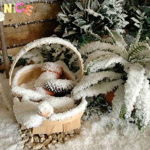 Bột Tuyết Nhân Tạo Dạng Bông Trang Trí Giáng Sinh - Tuyết Giả Cho Cây Thông, Tiệc Mùa Đông DIY, Khung Cảnh Tuyệt Đẹp