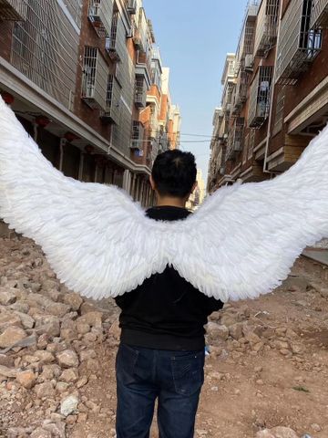 Cánh Thiên Thần Khổng Lồ BBCOSPLAY 160cm - Decor Trắng Tự Nhiên, Điểm Nhấn Huyền Ảo Cho Trang Trí Nội Thất